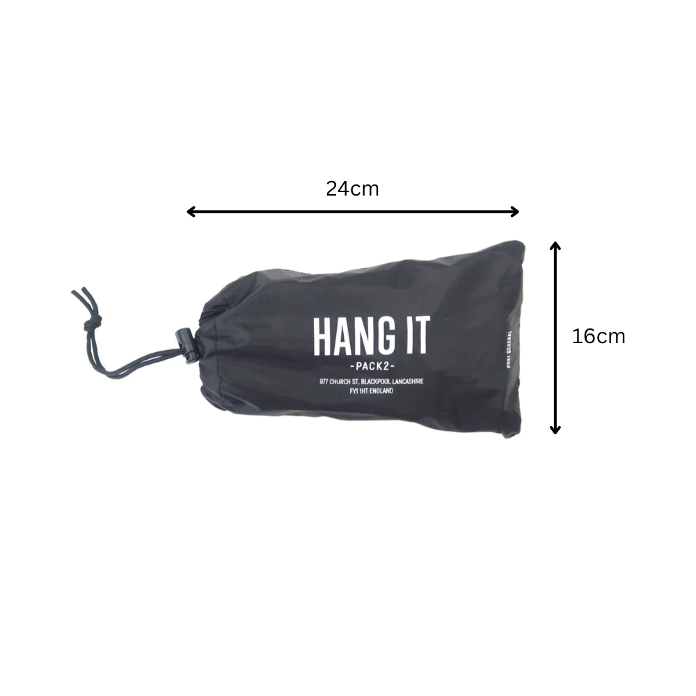 Post General Hang It Pack 2 Black