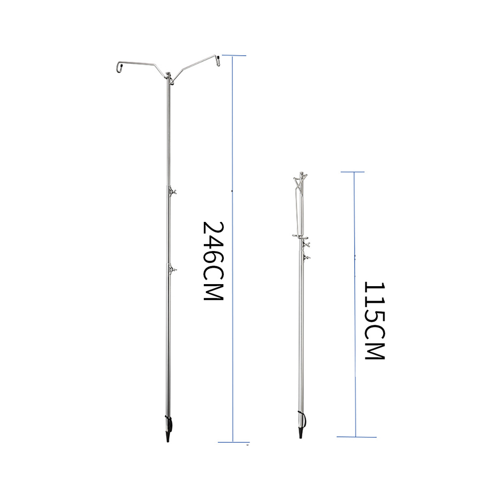 Campingmoon Dual Hanger Lantern Stand