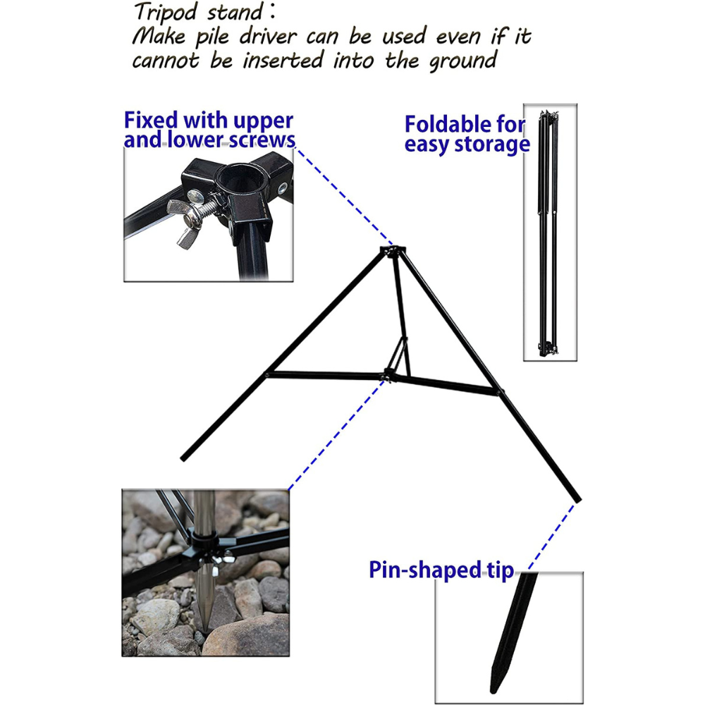 Campingmoon Double Headlamp Holder with Auxiliary Bracket