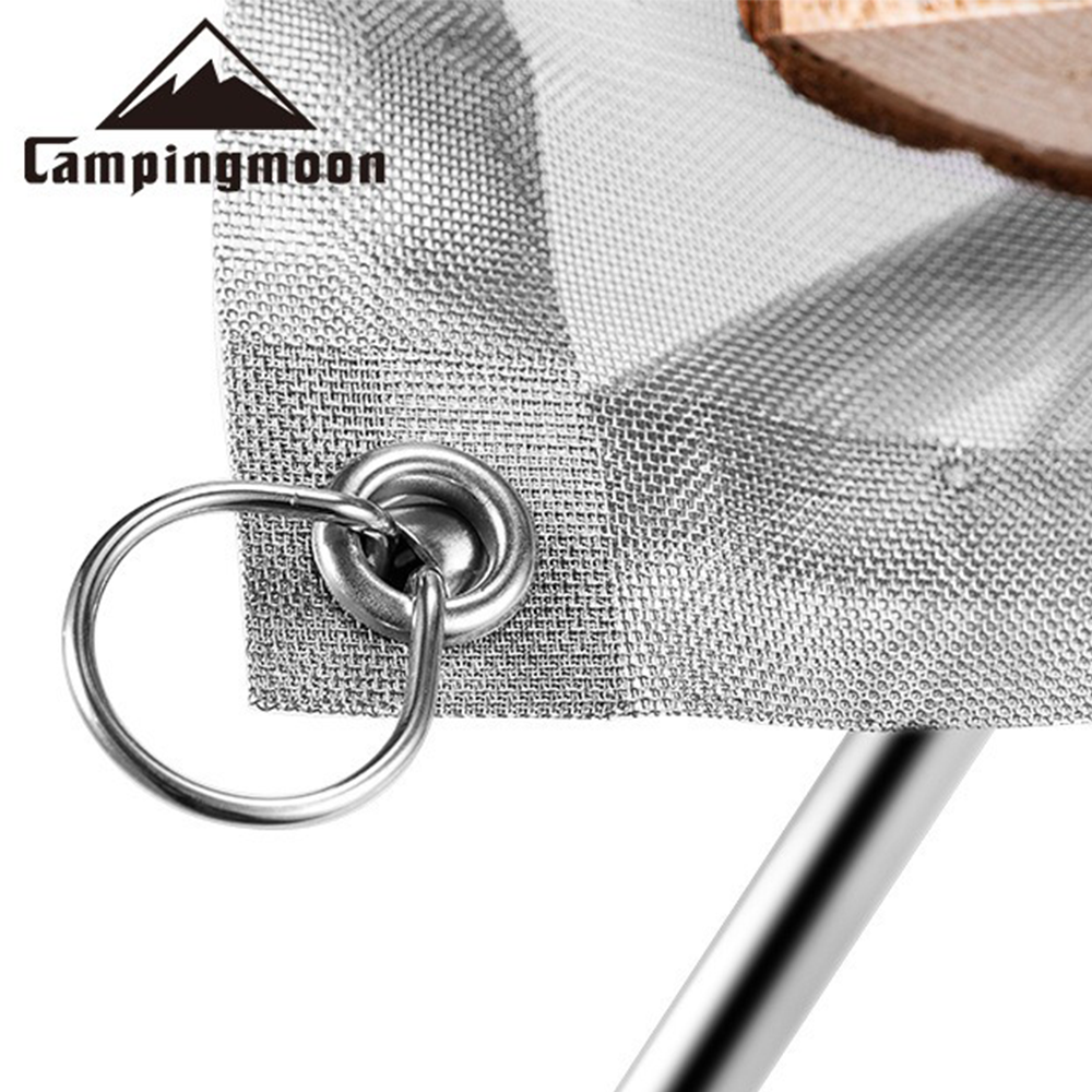 Campingmoon Fire Stand Mesh Sheet With Canvas Storage